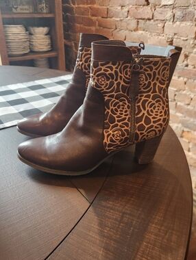 L'Artiste By Spring Step Leather Boots Size 42 (Us 11)